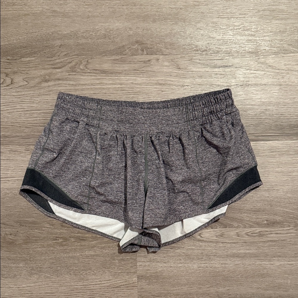 Lululemon Athletica Charcoal and Black Athletic Shorts